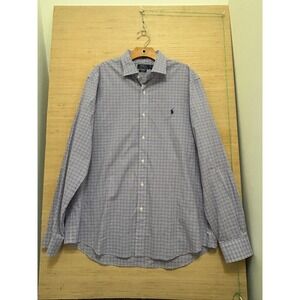 Polo Ralph Lauren Mens XL Checkered Long Sleeve Button Down Shirt